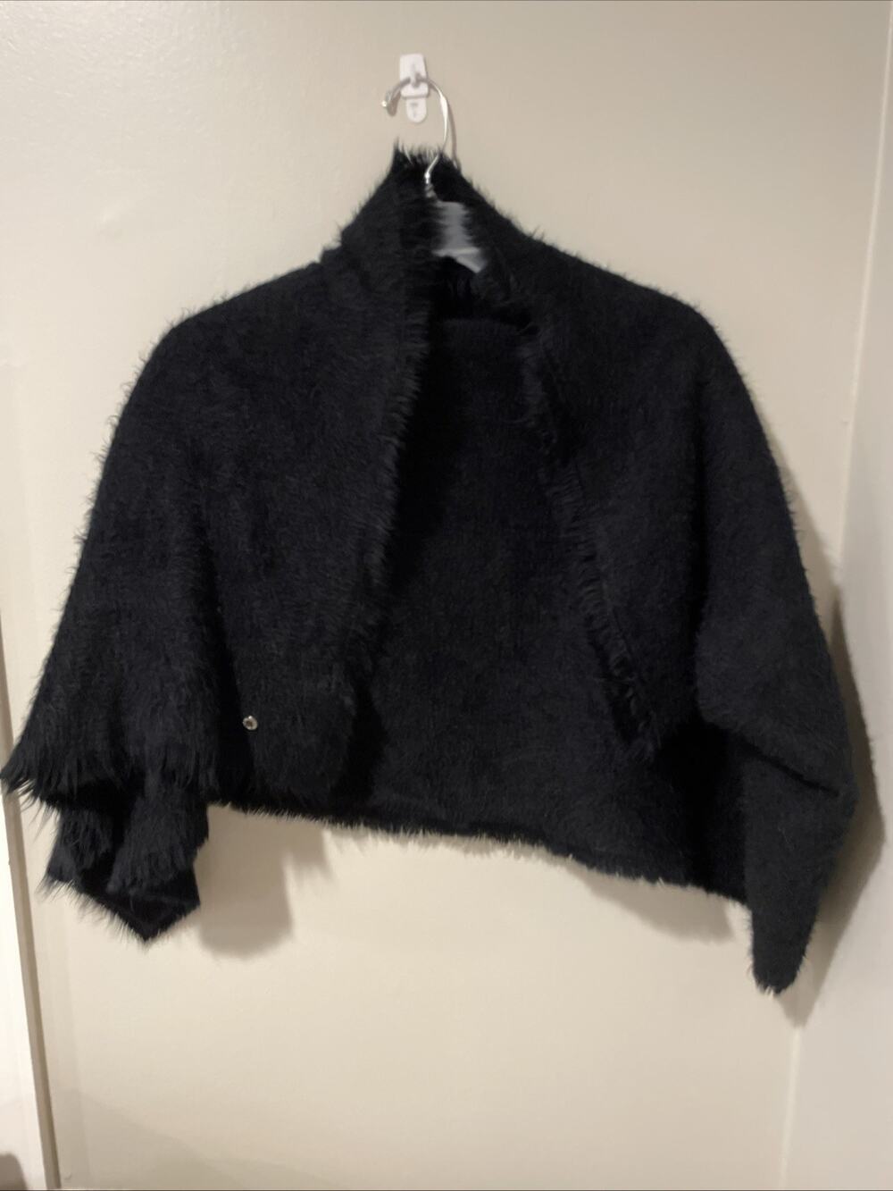 EXPRESS Soft Fuzzy Black Scarf/Wrap 19" W X 94"L